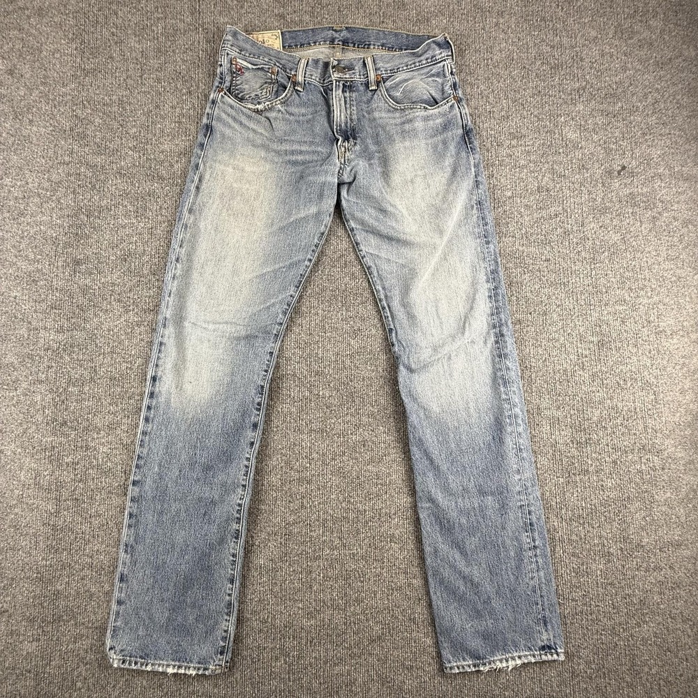 Polo Ralph Lauren Authentic Dungarees Jeans Mens 32x32 Blue Straight Leg Denim